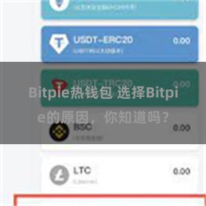 Bitpie热钱包 选择Bitpie的原因，你知道吗？