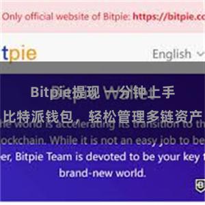 Bitpie提现 一分钟上手比特派钱包，轻松管理多链资产