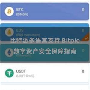 比特派多语言支持 Bitpie数字资产安全保障指南