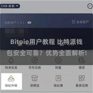 Bitpie用户教程 比特派钱包安全可靠？优势全面解析!