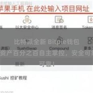 比特派全新 Bitpie钱包：资产百分之百自主掌控，安全可靠！