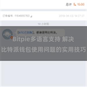 Bitpie多语言支持 解决比特派钱包使用问题的实用技巧