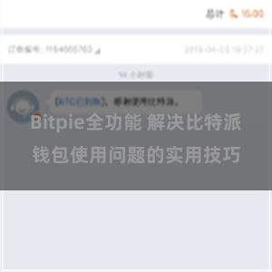 Bitpie全功能 解决比特派钱包使用问题的实用技巧