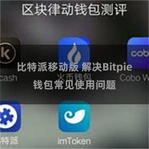 比特派移动版 解决Bitpie钱包常见使用问题