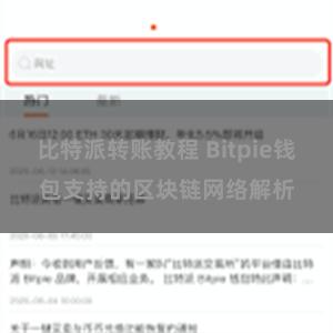 比特派转账教程 Bitpie钱包支持的区块链网络解析