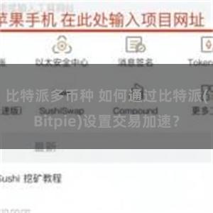 比特派多币种 如何通过比特派(Bitpie)设置交易加速？