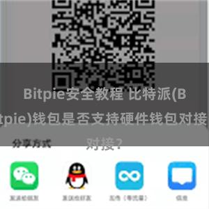 Bitpie安全教程 比特派(Bitpie)钱包是否支持硬件钱包对接？