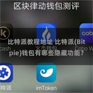 比特派教程地址 比特派(Bitpie)钱包有哪些隐藏功能？