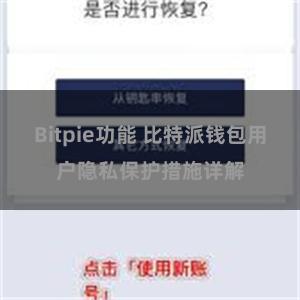 Bitpie功能 比特派钱包用户隐私保护措施详解