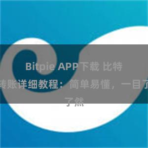 Bitpie APP下载 比特派转账详细教程：简单易懂，一目了然