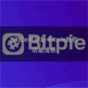 Bitpie移动版 Bitpie钱包功能浅析