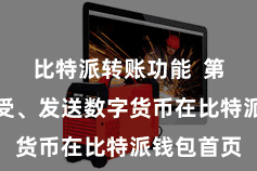 比特派转账功能  第四步：接受、发送数字货币在比特派钱包首页