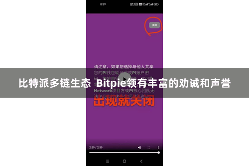 比特派多链生态  Bitpie领有丰富的劝诫和声誉