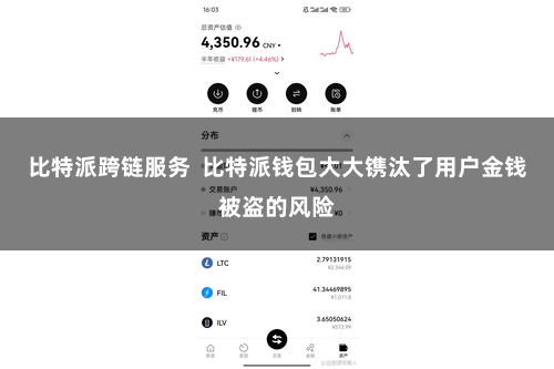 比特派跨链服务  比特派钱包大大镌汰了用户金钱被盗的风险