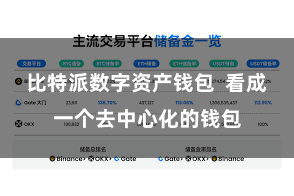 比特派数字资产钱包  看成一个去中心化的钱包